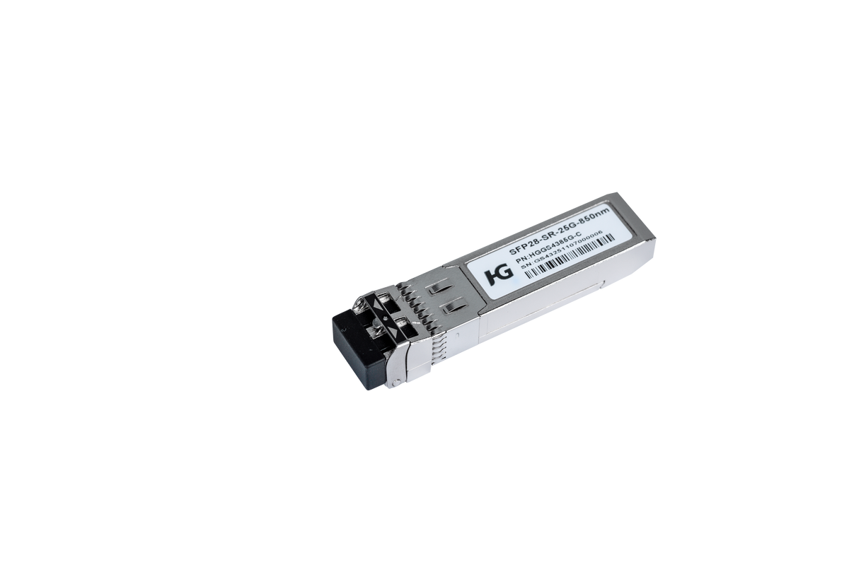 25G-SFP28-SR 100m 850nm Duplex LC UPC MMF Transceiver Module,Compatible with Cisco,Arista,Juniper,NVIDIA/Mellanox,IBM,Dell,HPE